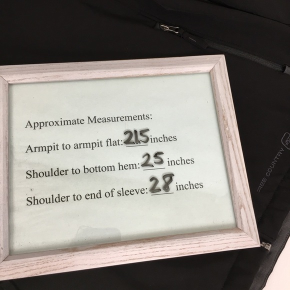 Free Country Men’s Soft Shell Jacket Black Water & Wind Resistant Jacket/Coat - Picture 10 of 11